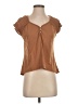 True Craft Brown Short Sleeve Top Size XS - photo 1