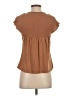 True Craft Brown Short Sleeve Top Size XS - photo 2