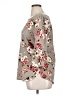 Green Envelope Floral Gray 3/4 Sleeve Blouse Size 1X - photo 5