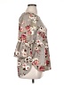 Green Envelope Floral Gray 3/4 Sleeve Blouse Size 1X - photo 4