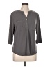 Ellen Tracy Gray 3/4 Sleeve Blouse Size L - photo 1