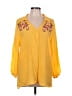 Assorted Brands Yellow 3/4 Sleeve Blouse Size L - photo 1