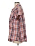 Natural Reflections 100% Cotton Plaid Orange Short Sleeve Button-Down Shirt Size 2XL - photo 5