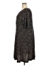 Connected Apparel Argyle Black Casual Dress Size 24W - photo 5