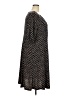Connected Apparel Argyle Black Casual Dress Size 24W - photo 4