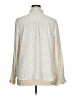 Talbots 100% Polyester Polka Dots Ivory Long Sleeve Blouse Size XL - photo 2