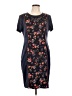 Assorted Brands Graphic Black Casual Dress Size L - photo 1