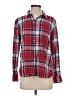 Gap Outlet Plaid Red Long Sleeve Button-Down Shirt Size S - photo 1
