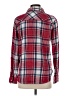 Gap Outlet Plaid Red Long Sleeve Button-Down Shirt Size S - photo 2
