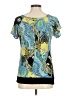Carole Little Teal Short Sleeve Blouse Size M - photo 2