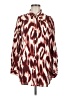 Fig and Flower Multi Color Burgundy Long Sleeve Blouse Size M - photo 1