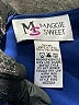 Maggie Sweet 100% Polyester Blue Sleeveless Blouse Size 10 - photo 7