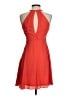 Express 100% Polyester Solid Orange Cocktail Dress Size 2 - photo 2