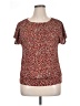West Kei Red Short Sleeve Blouse Size XL - photo 1