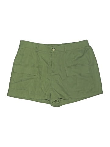 Shein Curve Khaki Shorts (view 1)
