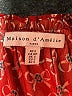 Maison d' Amelie 100% Polyester Red Short Sleeve Blouse Size S - photo 7