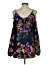 Pink Owl 100% Polyester Purple Sleeveless Blouse Size S - photo 2