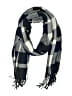 Plush Plaid Gray Blue Scarf One size - photo 1