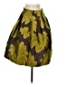 Assorted Brands 100% Polyester Floral Green Formal Skirt Size EU (IT) 42 / US 6 - photo 2