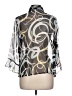 Nicola 100% Polyester Silver 3/4 Sleeve Blouse Size L - photo 2