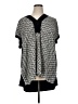 Melissa McCarthy Seven7 Black Short Sleeve Blouse Size 1X - photo 1
