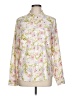 Express Floral Ivory Long Sleeve Blouse Size L - photo 1