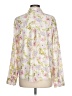 Express Floral Ivory Long Sleeve Blouse Size L - photo 2