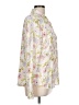 Express Floral Ivory Long Sleeve Blouse Size L - photo 4