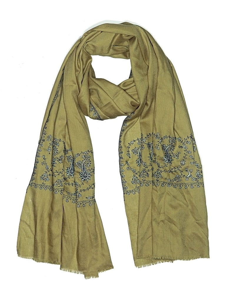 Pre-owned Assorted Brands Scarf In Tan
