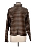 Line & Dot Houndstooth Brown Turtleneck Sweater Size L - photo 1