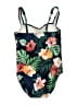 Unbranded 100% Polyester Tropical Blue Teal One Piece Swimsuit Size 12 - photo 2