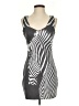 Bebe Graphic Gray Casual Dress Size S - photo 1