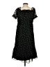 Miss Selfridge 100% Polyester Floral Black Cocktail Dress Size 4 - photo 2