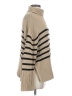 Gap 100% Cotton Stripes Tan Turtleneck Sweater Size S - photo 4