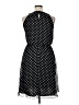 JBS 100% Polyester Polka Dots Black Cocktail Dress Size 14 Petite - photo 2