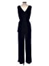 Emma & Michele Solid Blue Jumpsuit Size L - photo 2