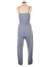 Hem & Thread Solid Blue Jumpsuit Size L - photo 2
