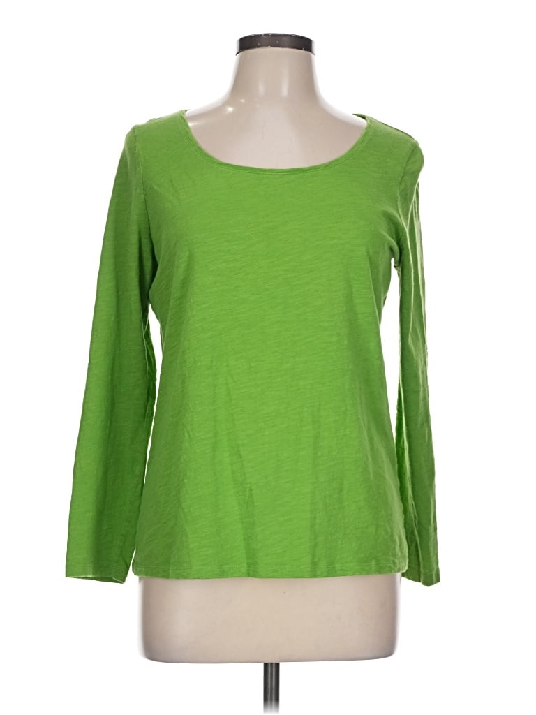 Pre-owned Talbots 3/4 Sleeve T-shirt In Green
