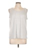 Rae Dunn Silver Sleeveless T-Shirt Size L - photo 1