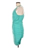 Soprano Solid Teal Cocktail Dress Size L - photo 5