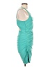 Soprano Solid Teal Cocktail Dress Size L - photo 4