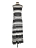 Chico's Graphic Silver Casual Dress Size Med (1) - photo 2
