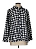 Talbots 100% Cotton Checkered-gingham Black Long Sleeve Button-Down Shirt Size 12 - photo 1