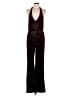 Motel Metallic Burgundy Jumpsuit Size L - photo 1