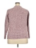 JL Studio Tweed Burgundy Turtleneck Sweater Size 2X - photo 2
