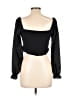 Shein Black Long Sleeve Blouse Size 6 - photo 2