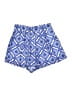 Blue Rain 100% Polyester Print Blue Shorts Size S - photo 1