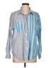 Wild Fable Stripes Blue Long Sleeve Button-Down Shirt Size L - photo 1