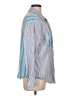 Wild Fable Stripes Blue Long Sleeve Button-Down Shirt Size L - photo 4