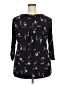 Beacon Black 3/4 Sleeve Blouse Size 2X - photo 2